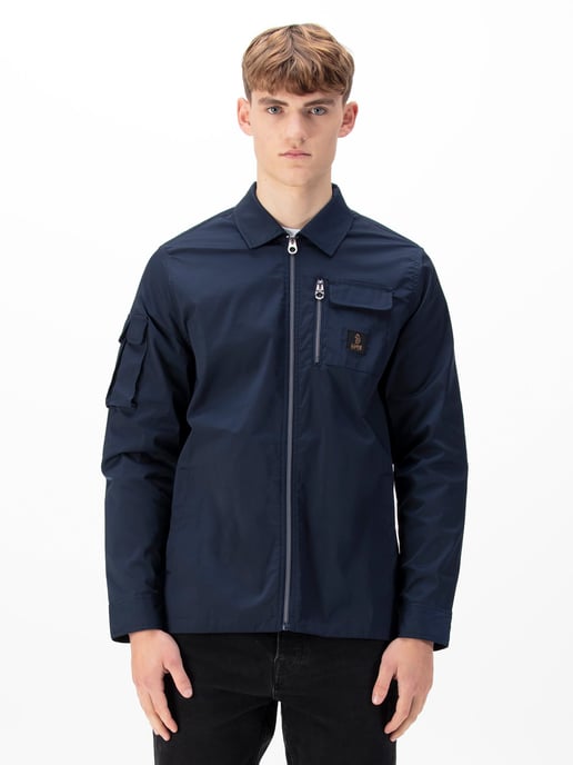 Luke 1977 Men's Vietnam Zip Through Jacket in Blue - Image 1