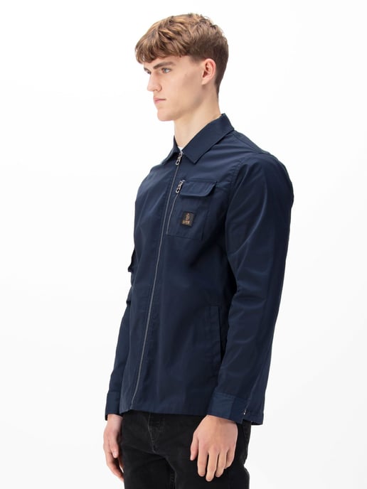 Luke 1977 Men's Vietnam Zip Through Jacket in Blue - Image 3
