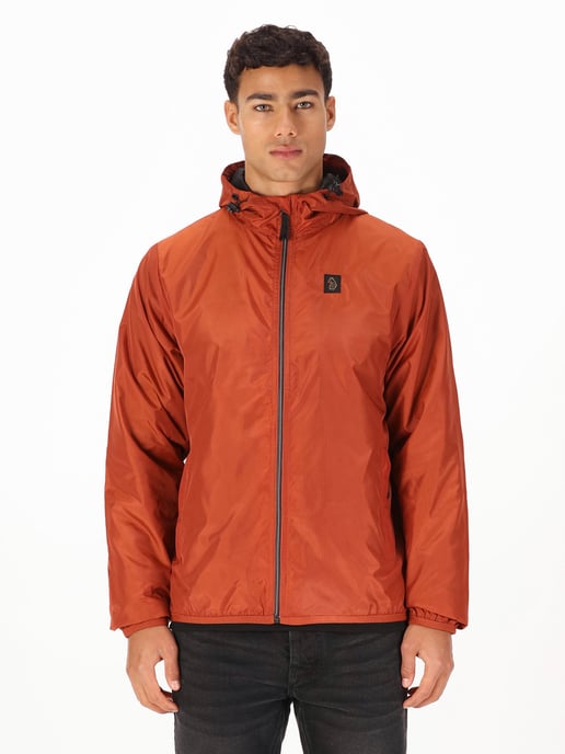 Luke 1977 Men's Garnedd Lightweight Nylon Jacket in Orange - Image 1