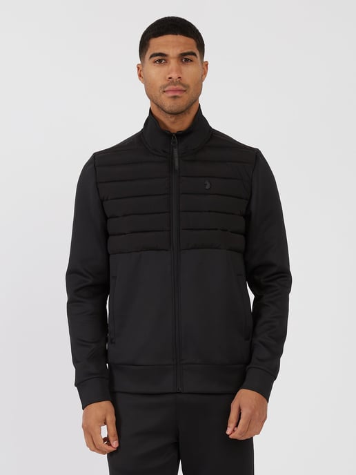Luke 1977 Men's Gabriel Zip Through Padded Jacket in Black - Image 1