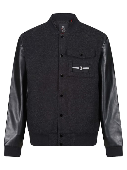 Luke 1977 Men's Governor Varsity Jacket in Grey - Image 2