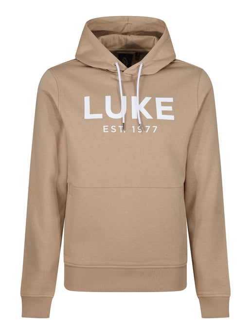 Luke 1977 Men's Grand Soft Cotton Relaxed Fit Overhead Hoodie in Brown - Image 2