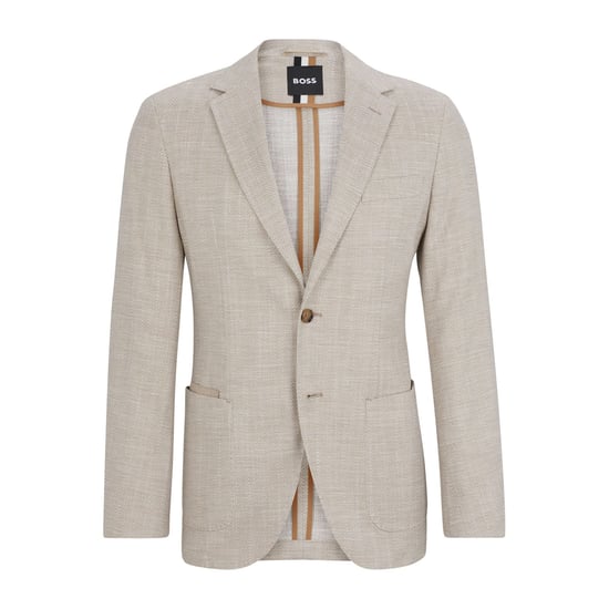 Men's Boss C-Jaye Regular-Fit Jacket in Beige - Image 4
