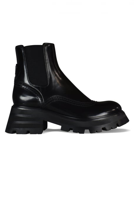Alexander McQueen Wander Chelsea Laarzen Zwart - Image 1