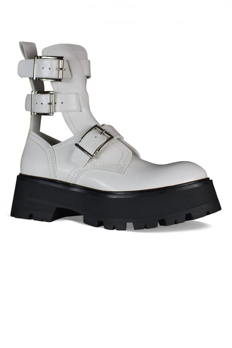 Alexander McQueen Rave gesplaarzen wit - Image 3