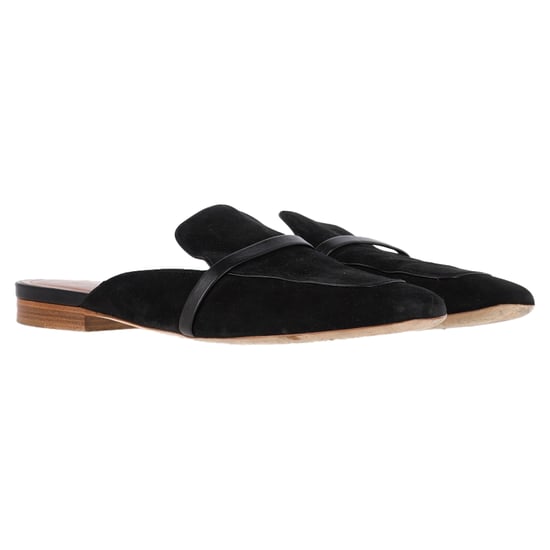 Malone Souliers Flat Mules in Black Suede - Image 4