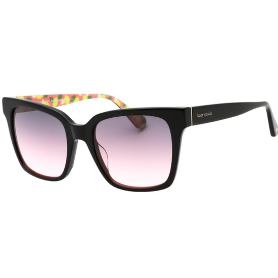Kate Spade Harlow/G/S Grey Fuchsia Lens Black Sunglasses - Image 2