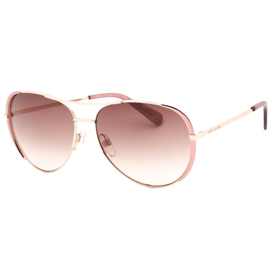 Marc Jacobs Brown Lens Pink Detail Gold Sunglasses - Image 2