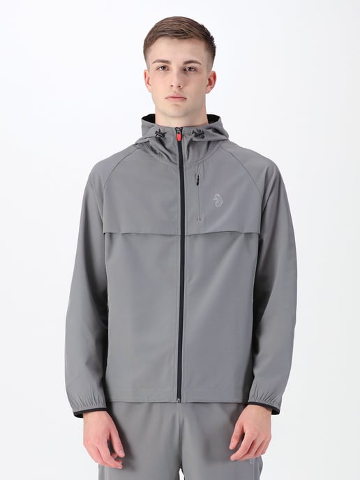 Luke 1977 Men's Brecon Performance Zip Through Jacket in Grey - Image 1