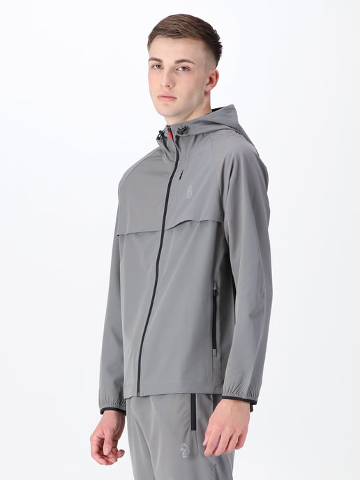 Luke 1977 Men's Brecon Performance Zip Through Jacket in Grey - Image 3