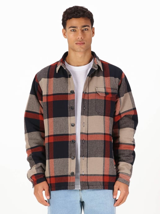 Luke 1977 Men's Bala 4000 Quilted Shacket in Red - Image 4
