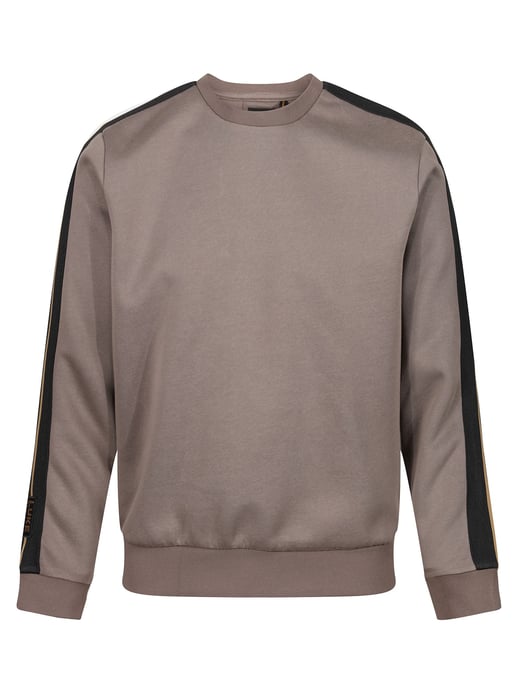 Luke 1977 Men's Massachusetts Tape Detail Sweatshirt in Brown - Image 2