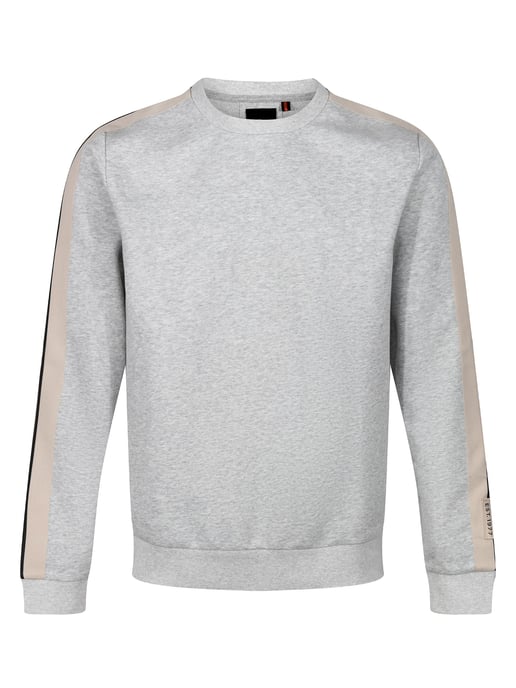Luke 1977 Men's Massachusetts Tape Detail Sweatshirt in Grey - Image 2