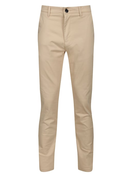 Luke 1977 Men's Alpa Tapered Slim Fit Chinos Trousers in Brown - Image 2