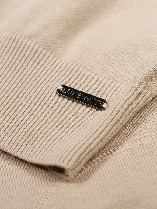 Luke 1977 Men's Noah Super Fine Crew Knit Jumper in Brown - Image 5