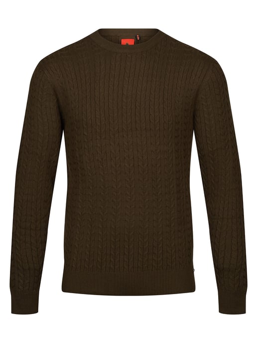 Luke 1977 Men's The Hamptons Textured Knitted Jumper in Green - Image 2
