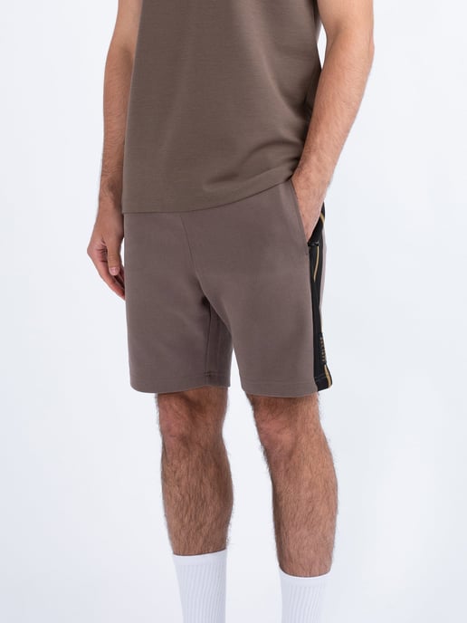 Luke 1977 Men's Kings Vintage Trim Sweat Shorts in Brown - Image 1