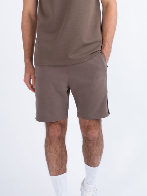 Luke 1977 Men's Kings Vintage Trim Sweat Shorts in Brown - Image 3