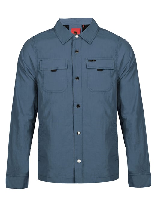 Luke 1977 Men's Seattle Crinkled Nylon Shacket in Grey - Image 2
