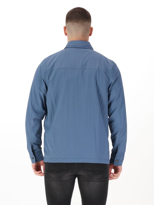 Luke 1977 Men's Seattle Crinkled Nylon Shacket in Grey - Image 4