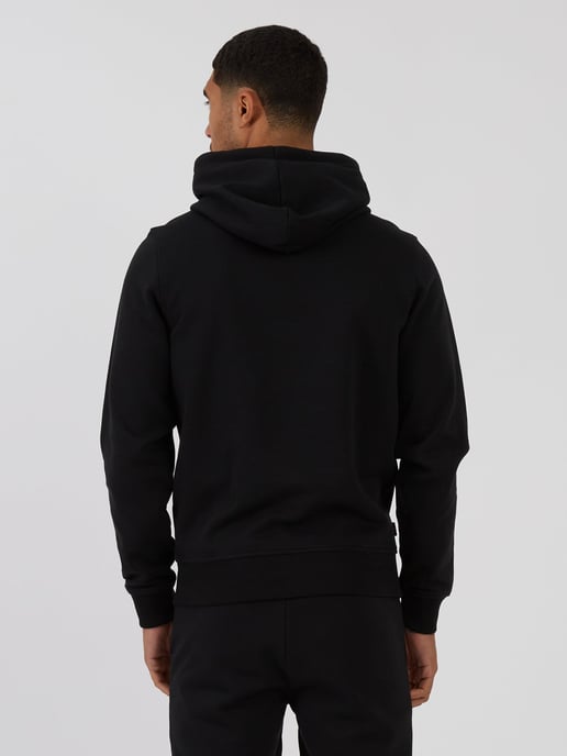 Luke 1977 Men's Grand Soft Cotton Relaxed Fit Overhead Hoodie in Black - Image 4