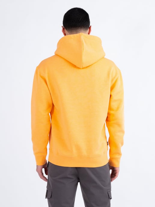 Luke 1977 Men's Grand Soft Cotton Relaxed Fit Overhead Hoodie in Orange - Image 4