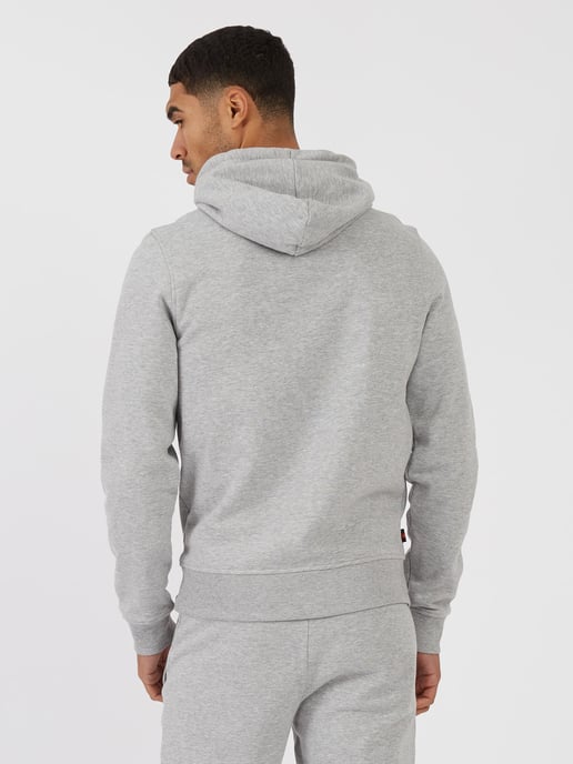 Luke 1977 Men's Grand Soft Cotton Relaxed Fit Overhead Hoodie in Grey - Image 4