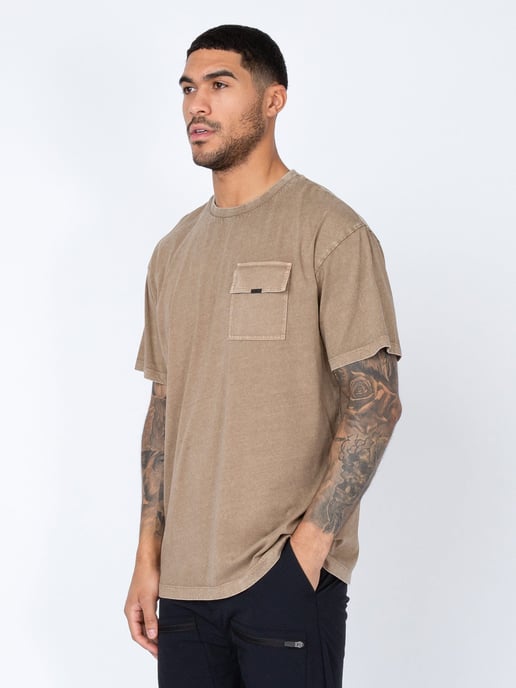 Luke 1977 Men's New Plonda Relaxed Fit T-Shirt in Brown - Image 3