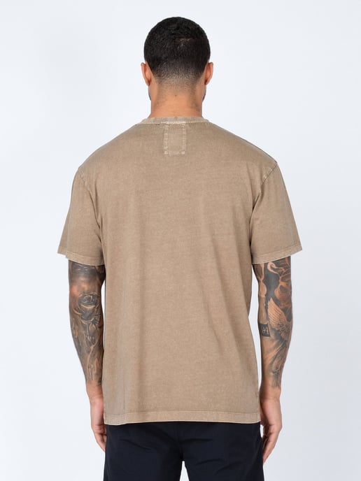 Luke 1977 Men's New Plonda Relaxed Fit T-Shirt in Brown - Image 4
