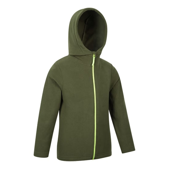 Mountain Warehouse Kinder/Kids Camber Full Zip Hoodie (Kaki Groen) - Image 3