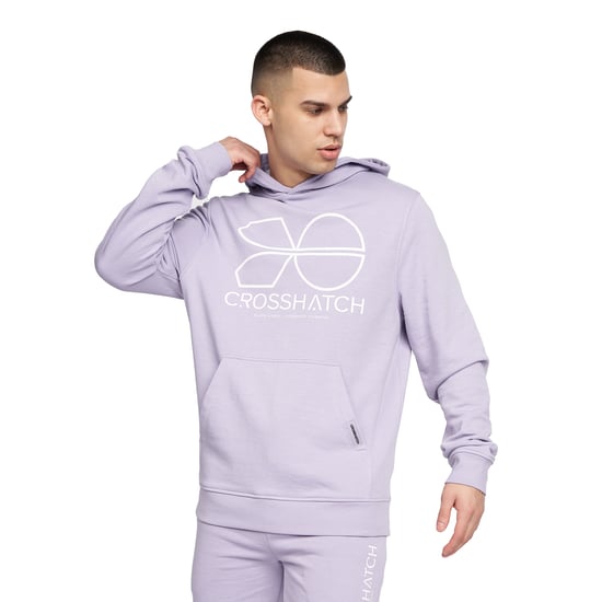 Crosshatch Heren Zieman Hoodie (Lichtpaars) - Image 1