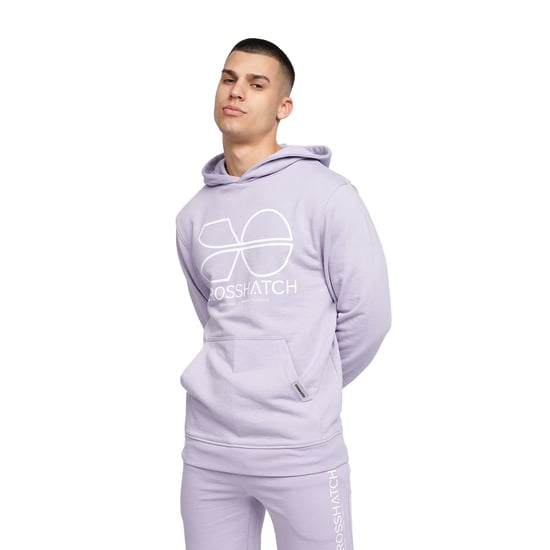 Crosshatch Heren Zieman Hoodie (Lichtpaars) - Image 3