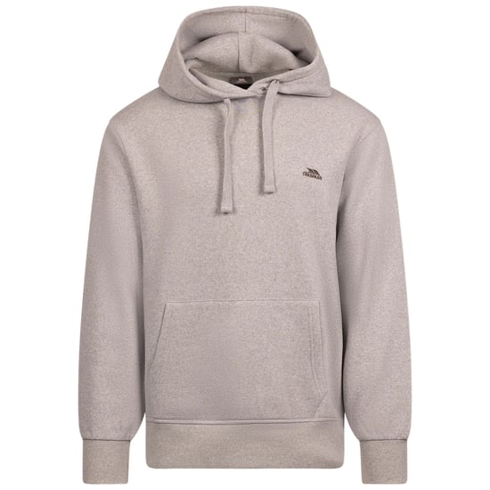 Trespass Mens Truman Logo Hoodie (Grey Marl) - Image 1