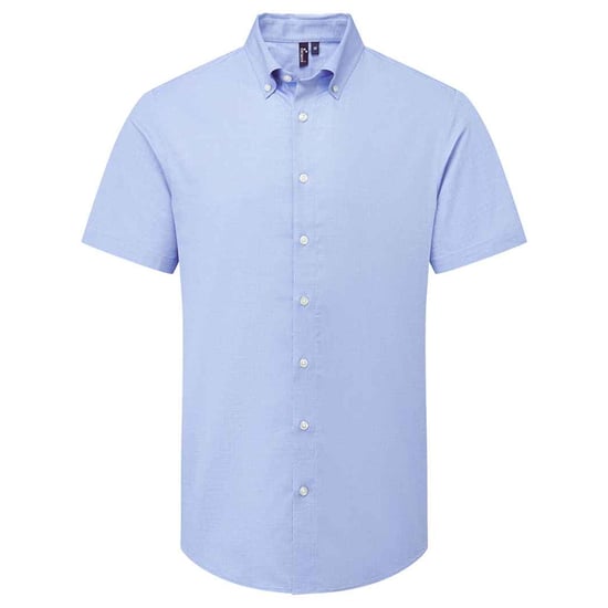 Premier Heren Supreme Oxford overhemd met korte mouwen (Oxford Blauw) - Image 1