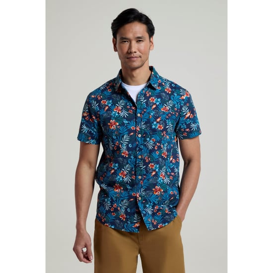 Mountain Warehouse Overhemd met korte mouwen voor heren Tropical (Marine) - Image 1