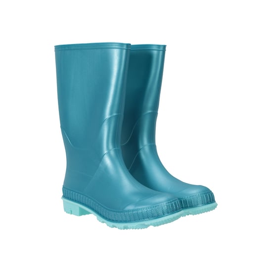 Mountain Warehouse Kinder/Kinder effen Wellington Laarzen (Teal) - Image 4