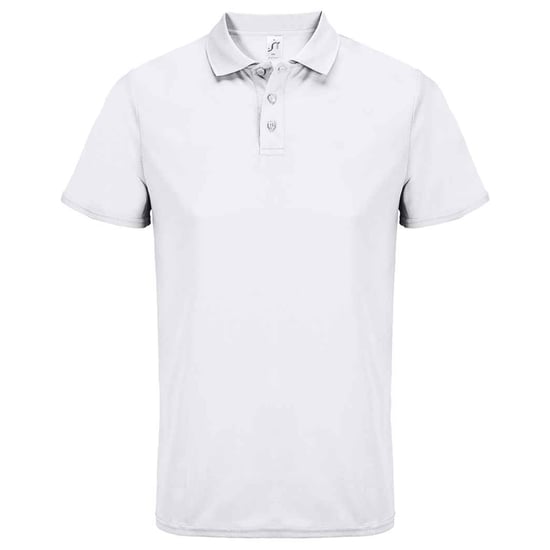 SOLS Unisex Adult Pitcher Recycled Polyester Polo Shirt (White) - Image 1