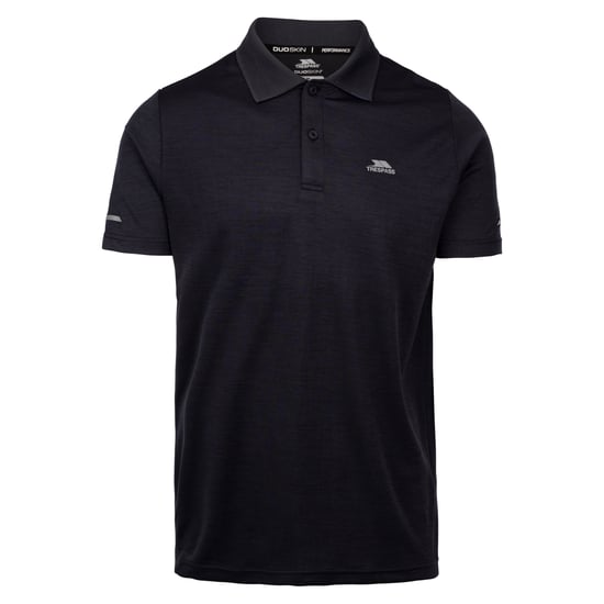 Trespass Mens Mckay Active Polo Shirt (Dark Flint Marl) - Image 1