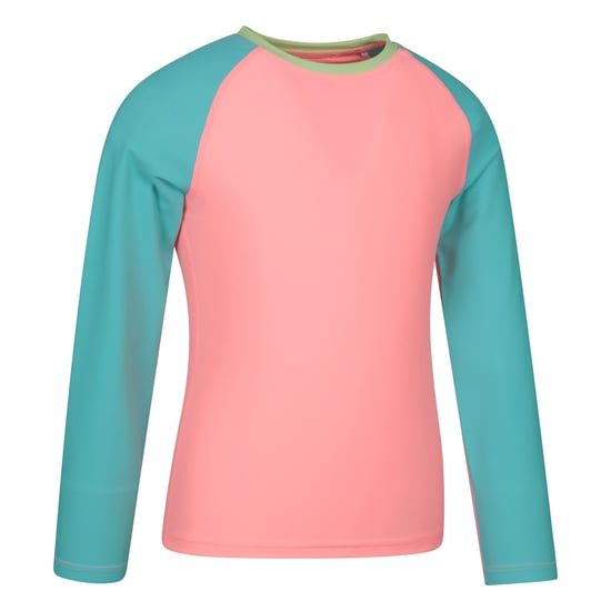 Mountain Warehouse Rash Top met lange mouwen voor kinderen/Kinderen (Turquoise) - Image 3