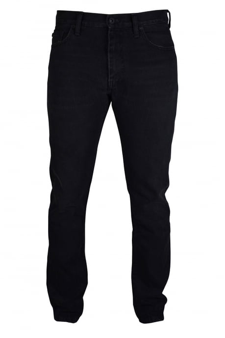 Gebroken witte jeans zwart - Image 1