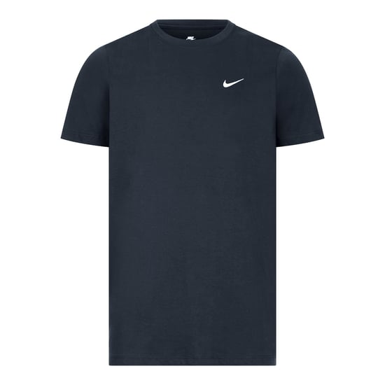 Nike Crew Neck T-Shirt With Embroidered Swoosh Navy - Image 1