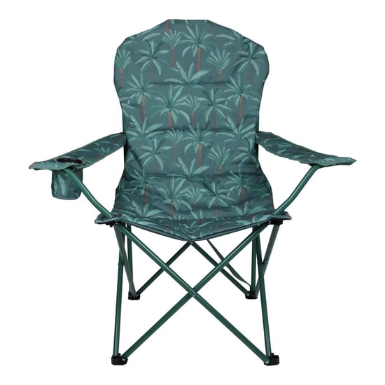 Mountain Warehouse Deluxe King Patterned Camping Chair (Green) - Image 1