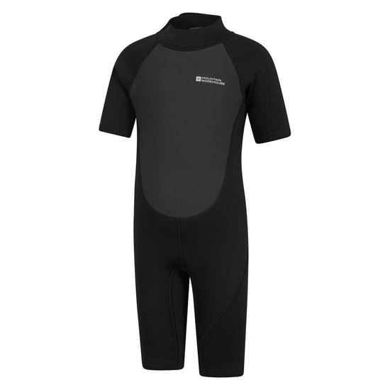 Mountain Warehouse Wetsuit met contrasterende panelen voor kinderen (Zwart) - Image 3