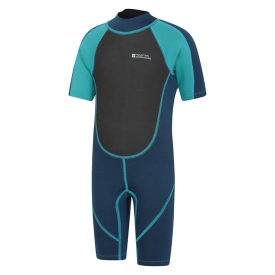 Mountain Warehouse Wetsuit met contrasterende panelen voor kinderen (Teal) - Image 3