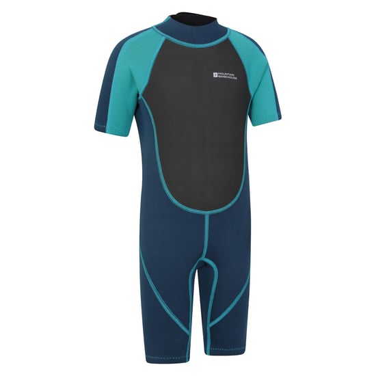 Mountain Warehouse Wetsuit met contrasterende panelen voor kinderen (Teal) - Image 4