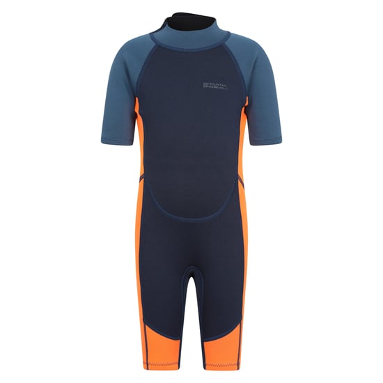 Mountain Warehouse Wetsuit met contrasterende panelen voor kinderen (Helder oranje) - Image 1