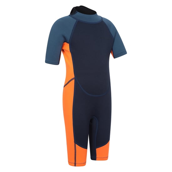 Mountain Warehouse Wetsuit met contrasterende panelen voor kinderen (Helder oranje) - Image 4