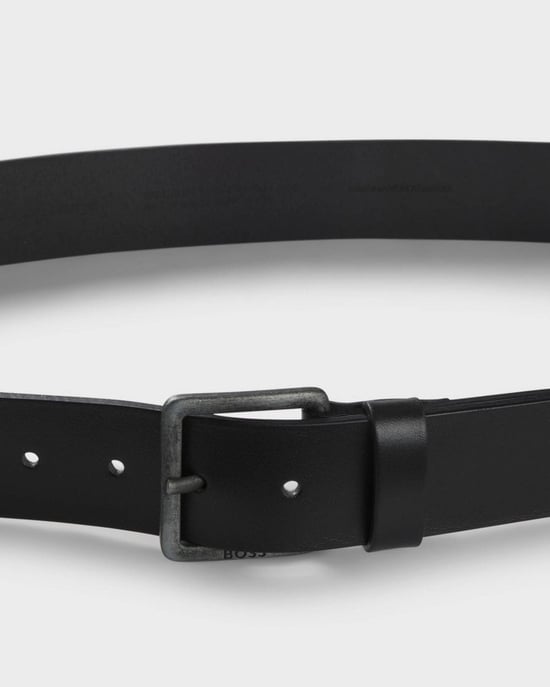 BOSS Orange Jeeko Mens Leather Belt with Logo Buckle NOS - Image 2