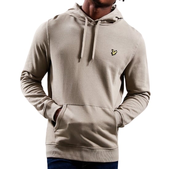 Lyle & Scott merk kaki rookbeige pull-over hoodie - Image 3
