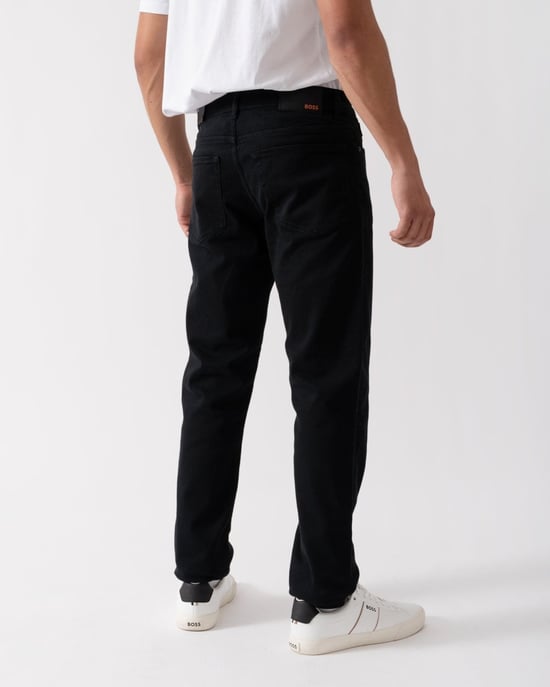 BOSS Orange Re.Maine Mens Regular Fit Jeans in Stay-Black Comfort Stretch Denim NOS - Image 2